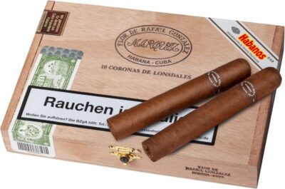 Flor de Rafael González Coronas de Lonsdales – Cuban Cigar (Box of 10) - Image 3