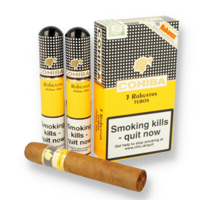 Cohiba Robusto Tubos – Cuban Cigar (Single or Box of 3 Tubes) - Image 4